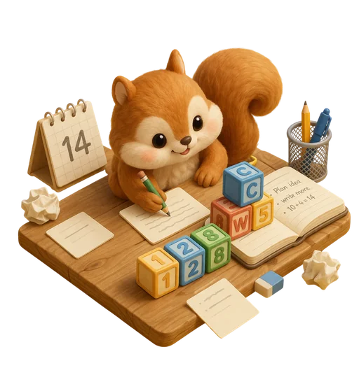 Text Counter Mascot